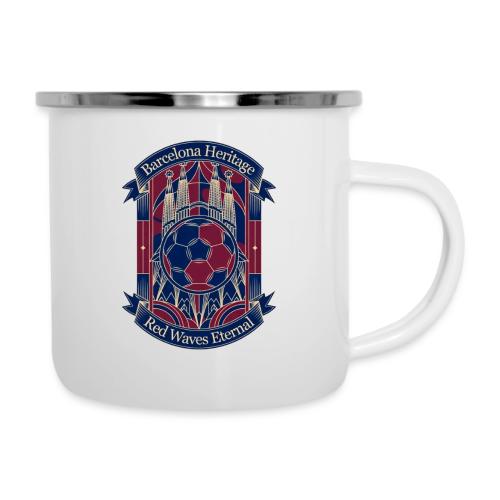 Barcelona Red Heritage T Shirt, Barsa fan Gift - Camper Mug