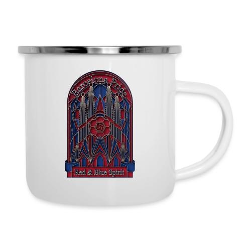Barcelona Scarlet Pride T Shirt, Vibrant City Gift - Camper Mug