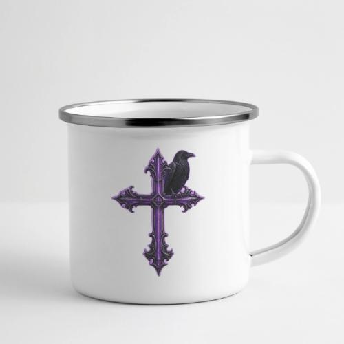Gothix Raven Cross - Camper Mug