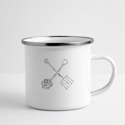 fork and shovel microbe farmer - Camper Mug