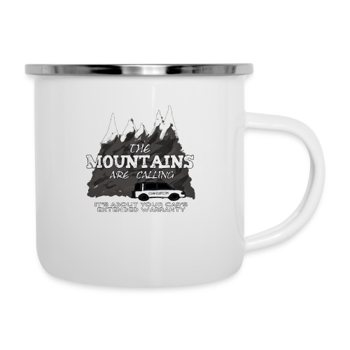 The Mountains Are Calling. Extended Warranty. - Camper Mug