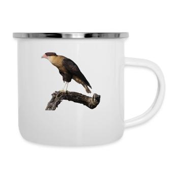 Crested Caracara - Camper Mug - white - Right