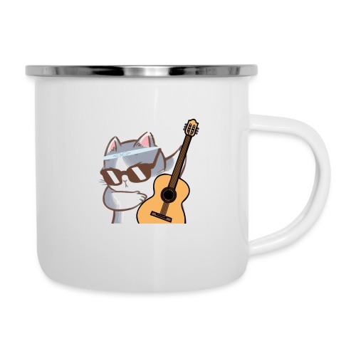 Cat Guitar T-Shirt - Camper Mug