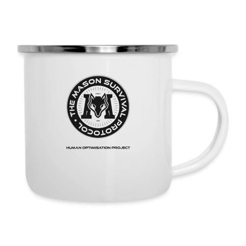 MasonSurvival Protocol Black Text - Camper Mug