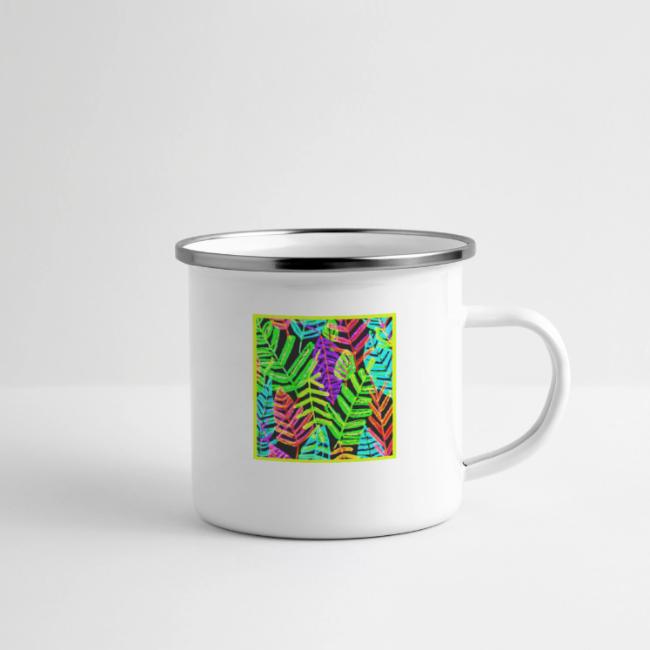 Glowing Leaf Pattern Design