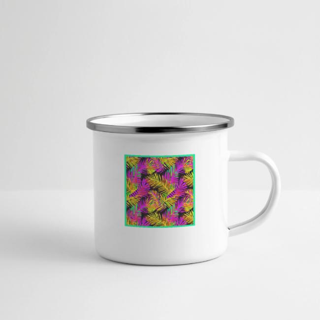 Chic Neon Leaf Lively Design
