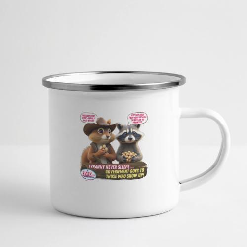 Freedom Squirrel and Raccoon - Camper Mug