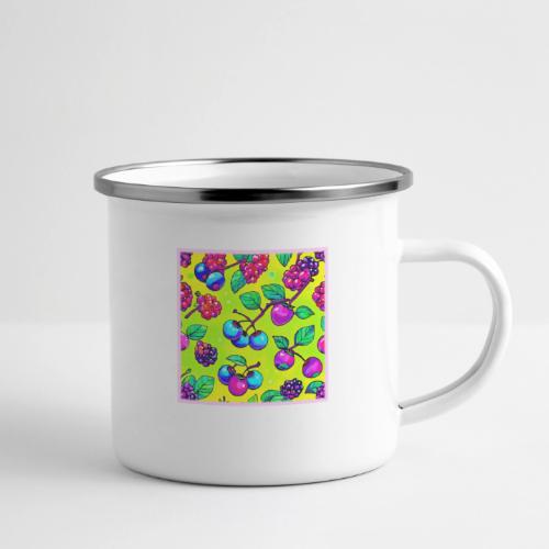Bright Berry Fruit Pattern - Camper Mug