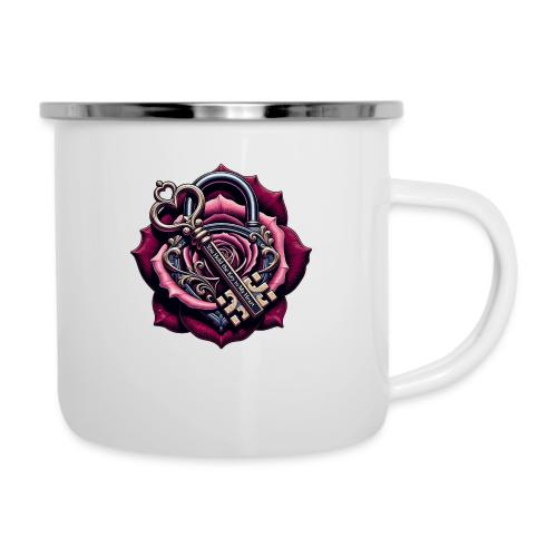 You Hold the Key to My Heart Rose Lock T-Shirt - Camper Mug