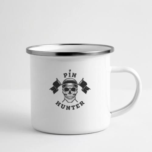 PIN HUNTER - Pro Golf Gift Tee - Skull & Flag - Camper Mug