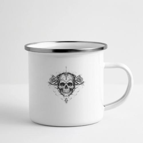 Gothic Filigree Skull - Camper Mug