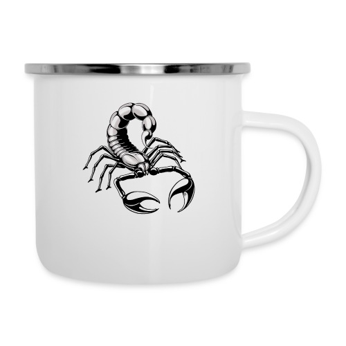 scorpion - silver - grey - Camper Mug