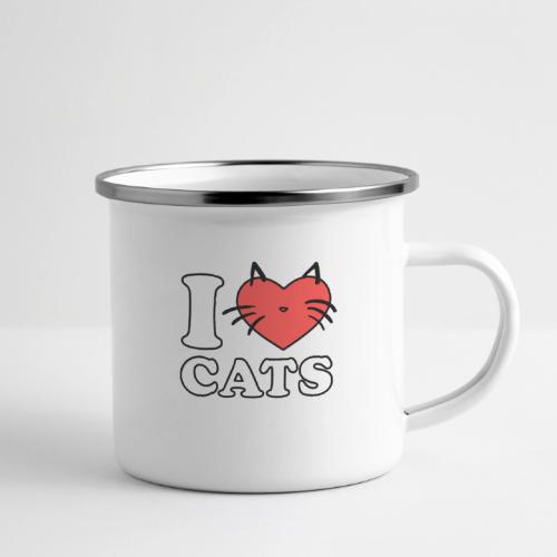 i love cats - Camper Mug