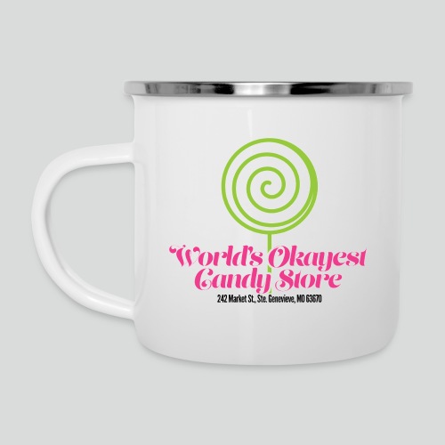 World's Okayest Candy Store Green/Pink/Black - Camper Mug