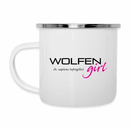 Wolfen Girl on Light - Camper Mug