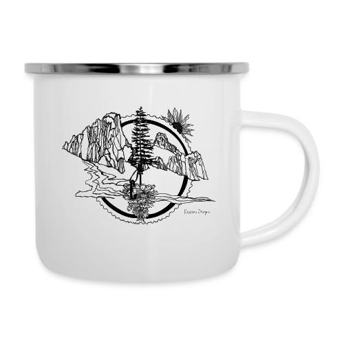 We Live Here - Camper Mug