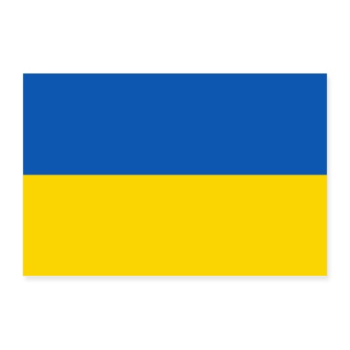 Ukraine Flag - Poster 36x24