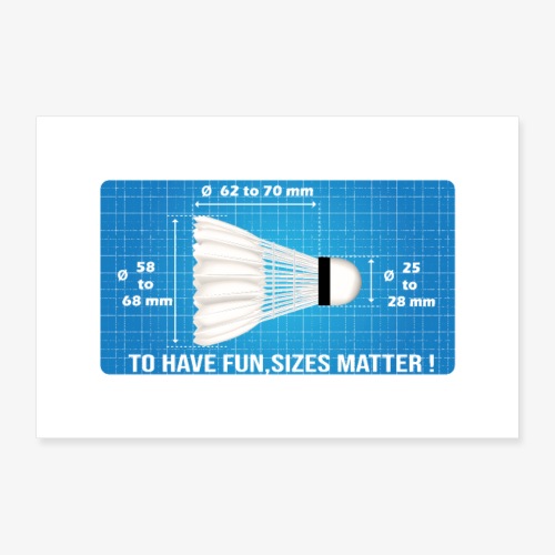 For have fun, sizes matter - Poster 36x24