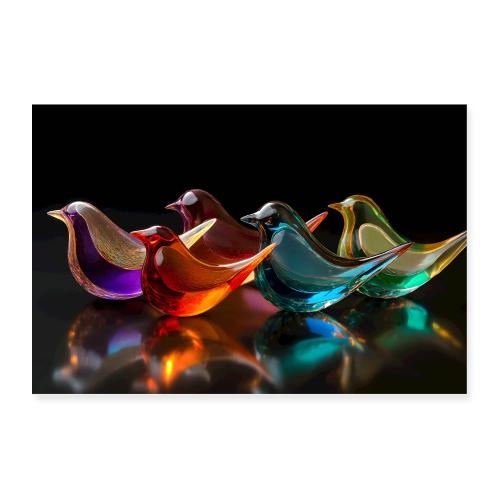 Birds, reflections and refractions - Poster 36x24