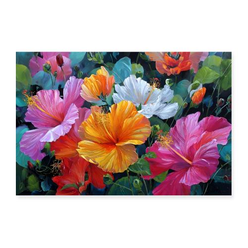 Digital Painting: Blooming Spectrum - Poster 36x24