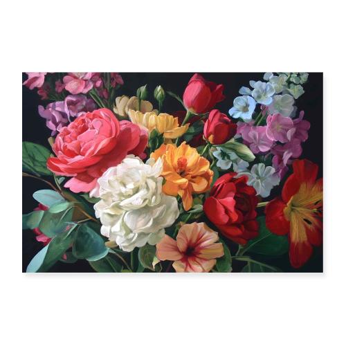 Digital Painting: Flowers Symphony - Poster 36x24