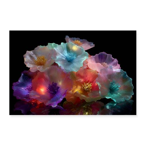 Glass Blossom Symphony - Poster 36x24
