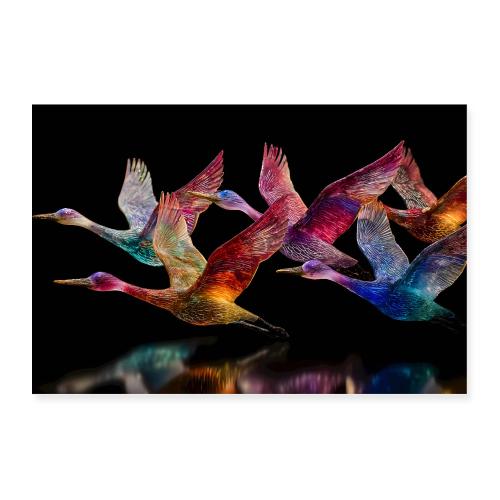 Flight in Glass - Poster 36x24