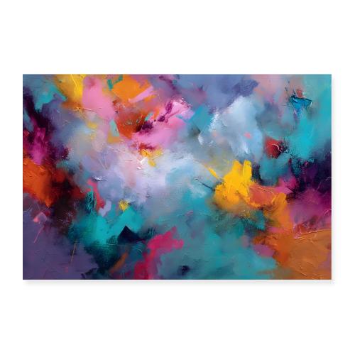 Abstract Art: Chromatic Storm - Poster 36x24
