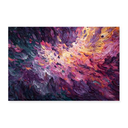 Abstract Art: Painted Echoes - Poster 36x24