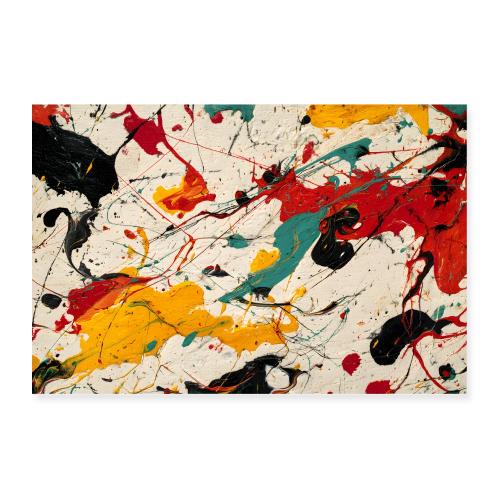 Abstract Art: Pigment Pulse - Poster 36x24