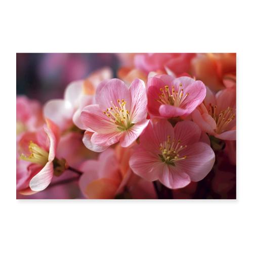 Pink Bloom Close-Up - Poster 36x24