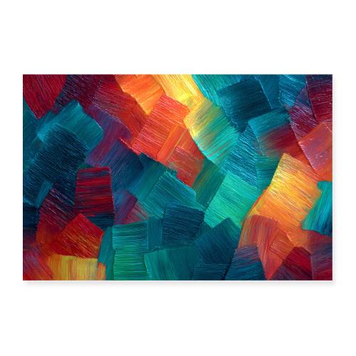 Abstract Art: Fractured Harmony - Poster 36x24