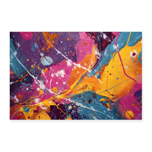 Abstract Art: Colorfall - Poster 36x24