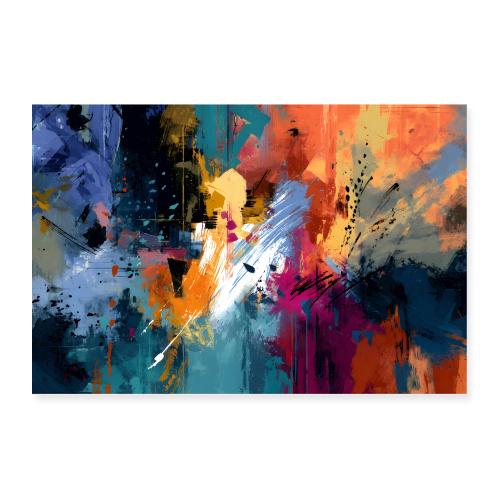 Abstract Art: Echoes in Color - Poster 36x24