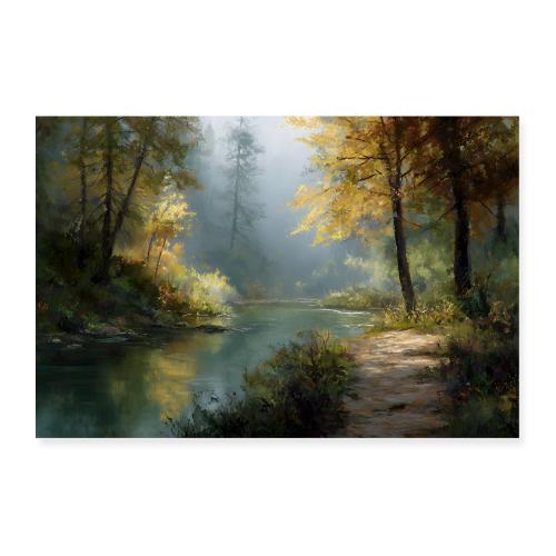 Digital Painting:: Autumn Lightfall - Poster 36x24