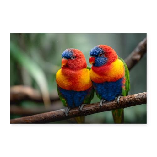 Parrots: Tropical Duo - Poster 36x24