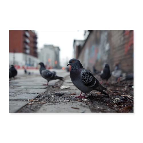 City Pigeons - Poster 36x24