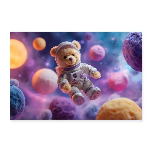 Cosmic Teddy Adventure - Poster 36x24