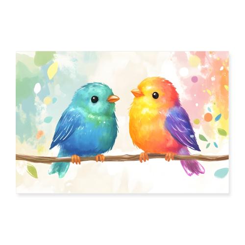 Bright Feathers & Friendship - Poster 36x24