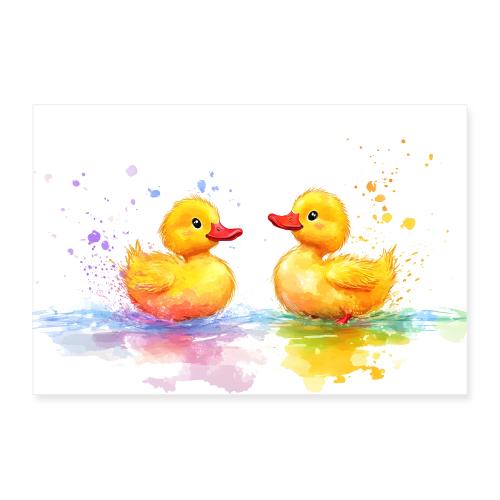 Ducks: Face-to-Face Float - Poster 36x24