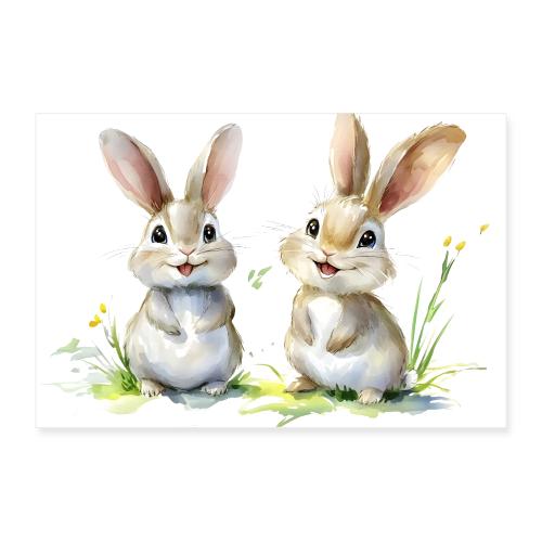 Curious Bunnies - Poster 36x24