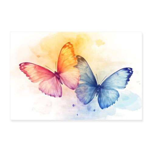 Twin Butterflies - Poster 36x24