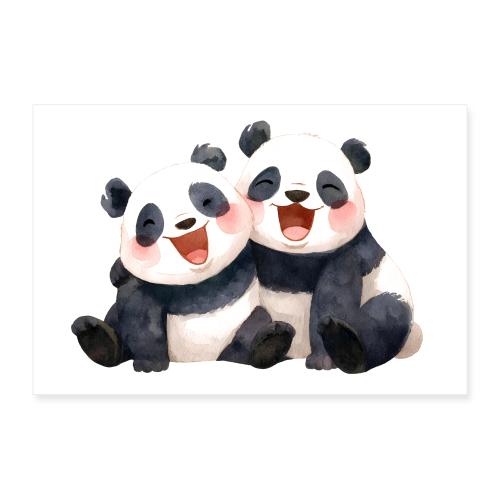 Panda Buddies - Poster 36x24