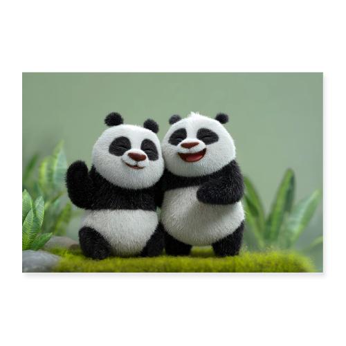 Pandas: Bamboo Friends - Poster 36x24