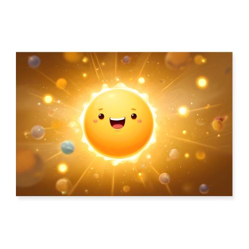 The Smiling Space Sun - Poster 36x24