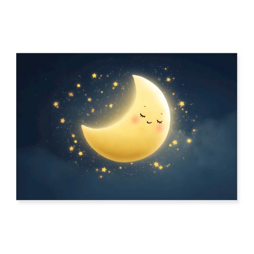 Moonlit Star Companions - Poster 36x24