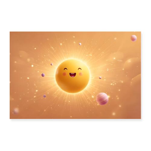 Cheerful Sun in Space - Poster 36x24