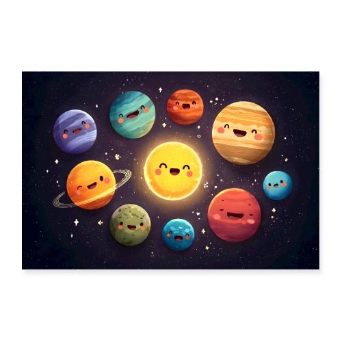 The Playful Solar System - Poster 36x24