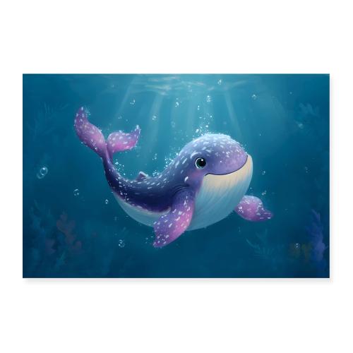 Underwater Whale Wonder - Poster 36x24