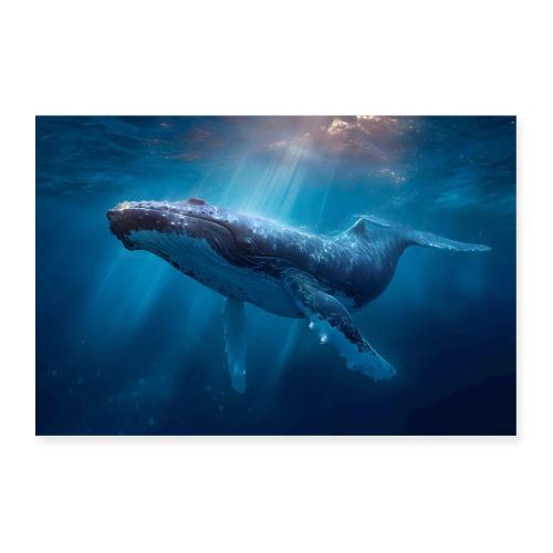Whale: Ocean Majesty - Poster 36x24